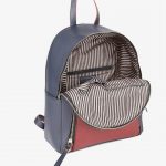 Navy blue & red backpack